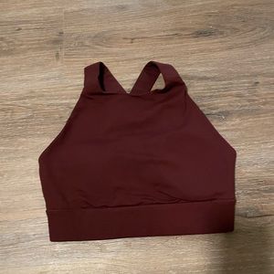 Forever21 Sports Bra in Maroon